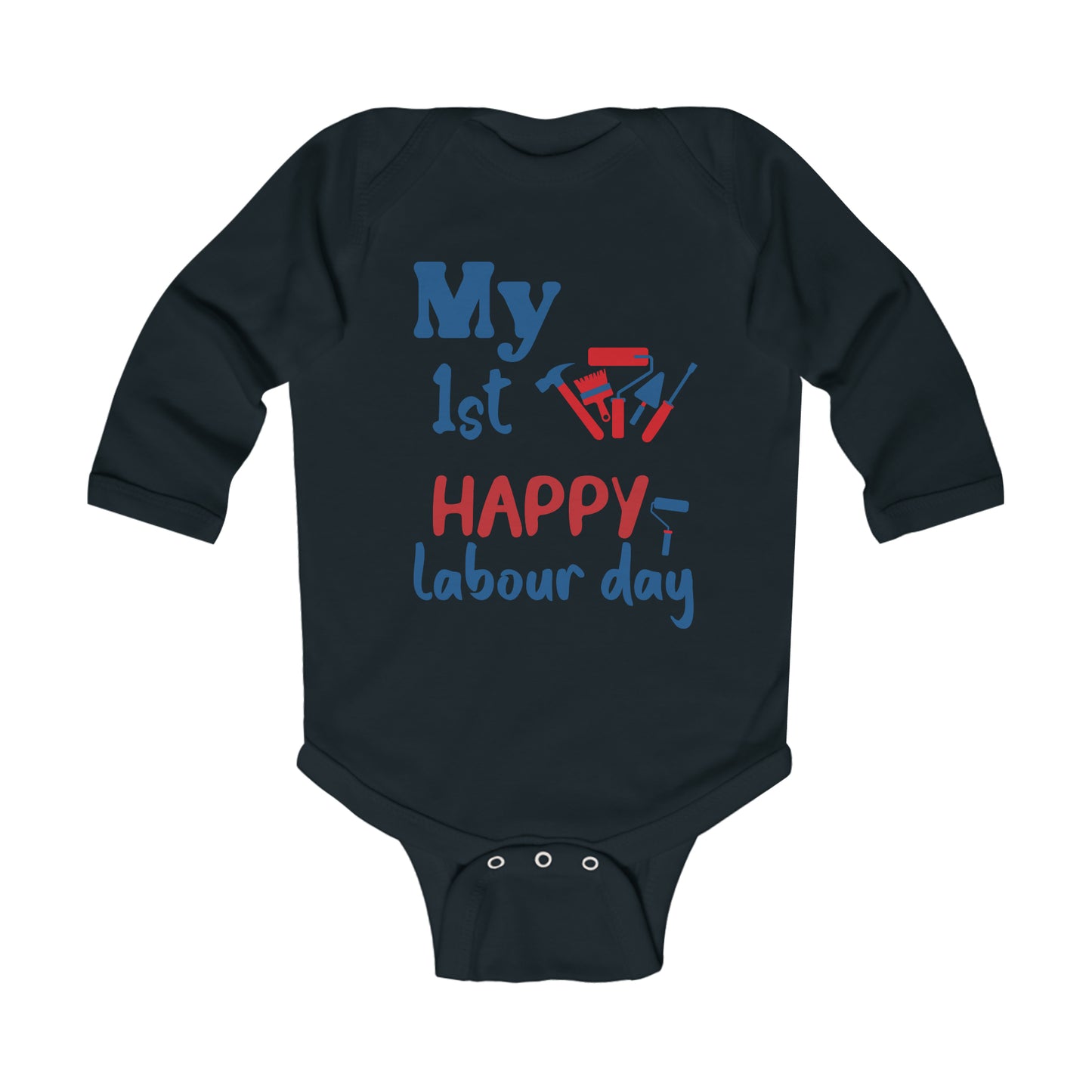 1st Labour Day Infant Long Sleeve Bodysuit