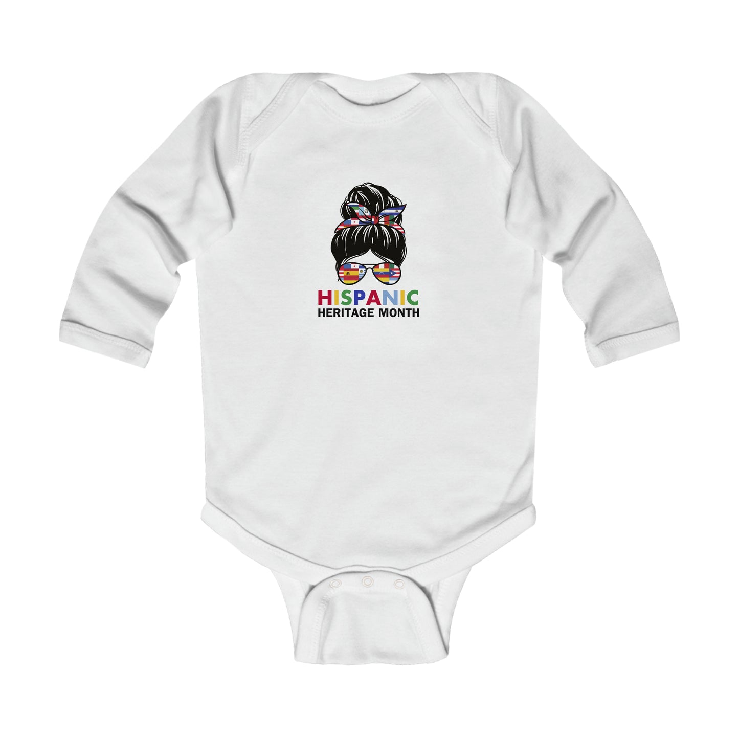 Hispanic Heritage Month Infant Long Sleeve Bodysuit