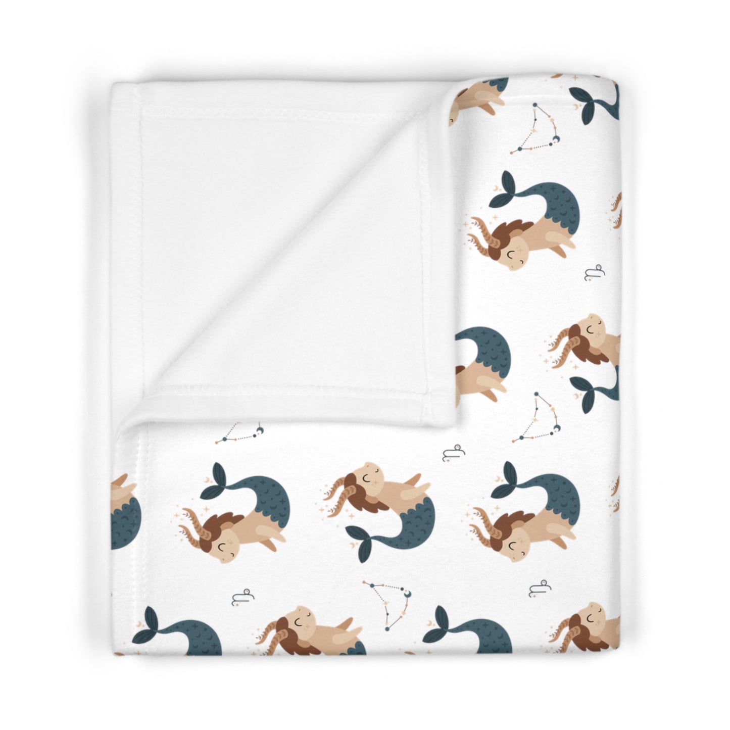 Capricorn Baby Blanket, Capricorn Blanket, Capricorn Zodiac Blanket, Soft Fleece Baby Blanket