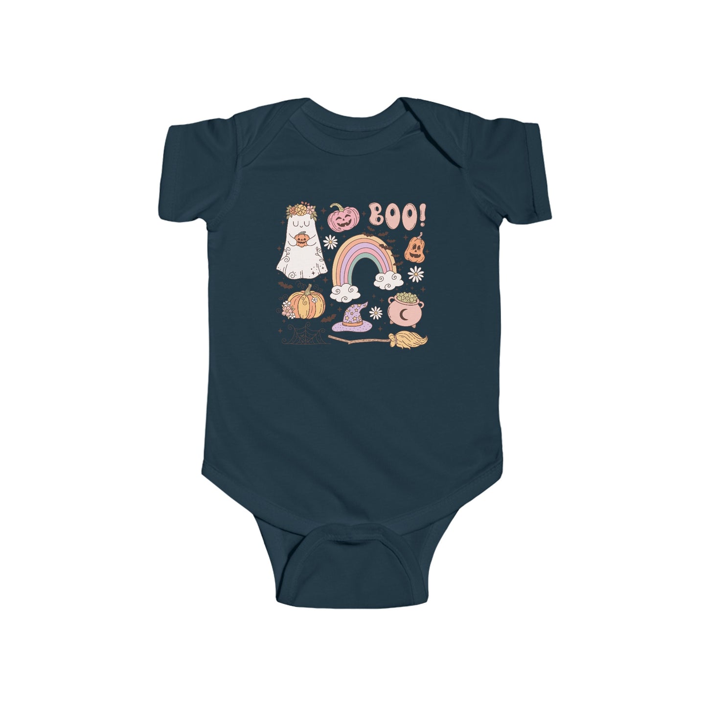 Boo Halloween Infant Fine Jersey Bodysuit