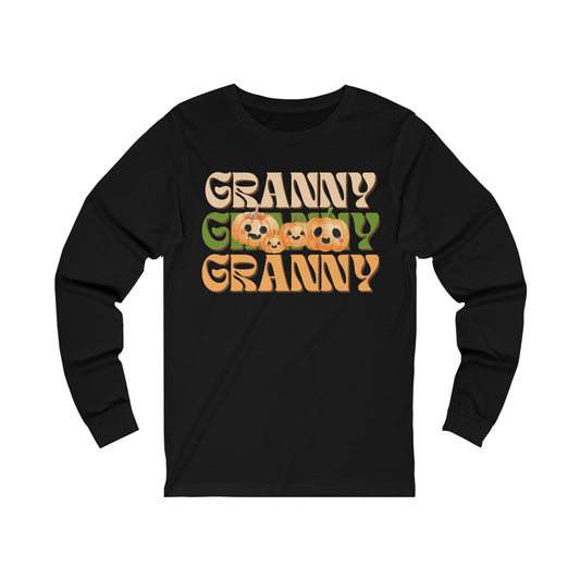 Granny Pumpkin Unisex Jersey Long Sleeve Tee