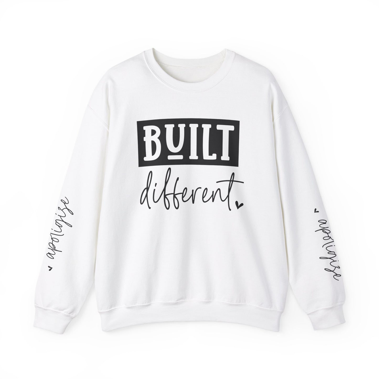 Built Different & Don't Apologise, Unisex Heavy Blend™ Crewneck Sweatshirt