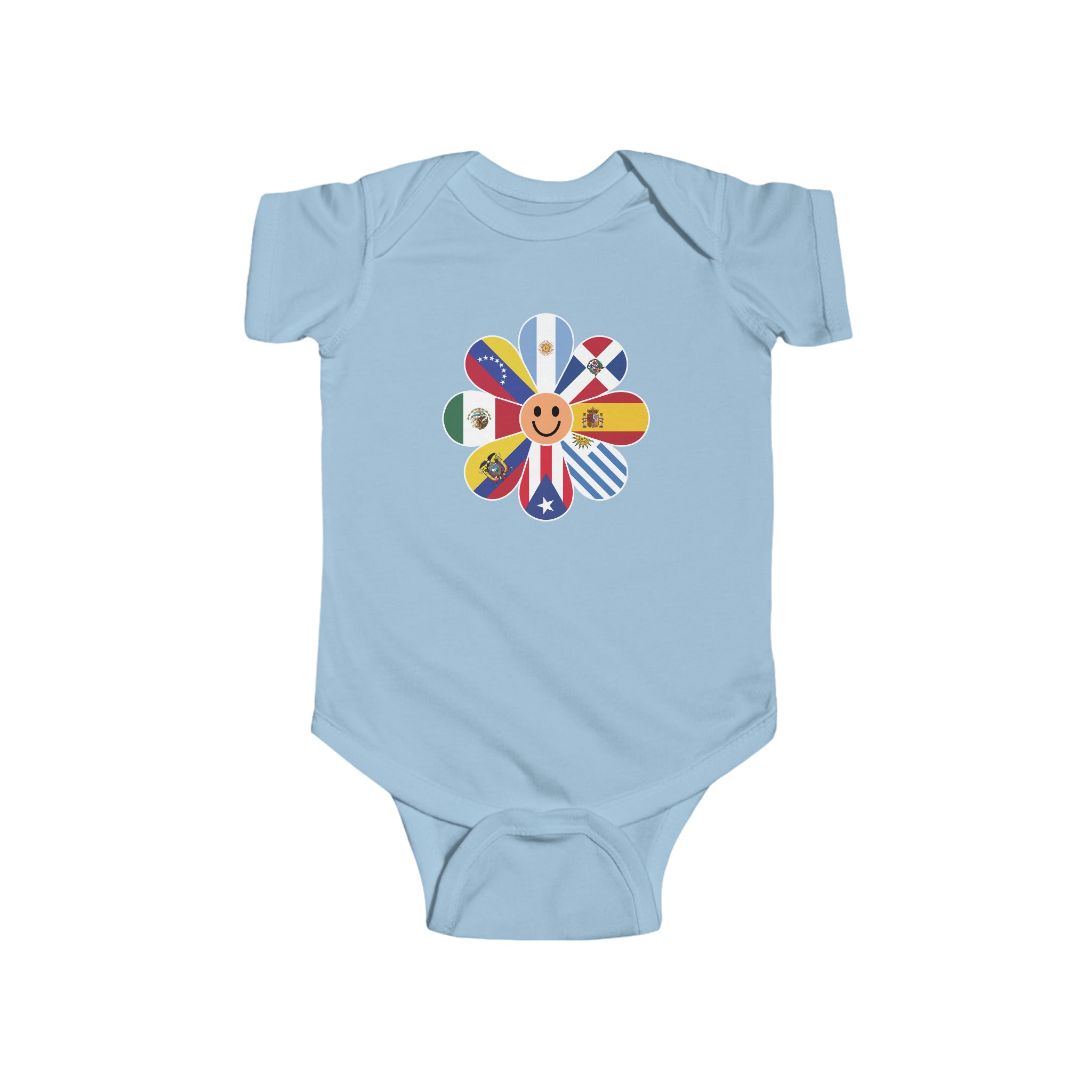 Flag Flower - Hispanic Heritage Month Infant  Bodysuit
