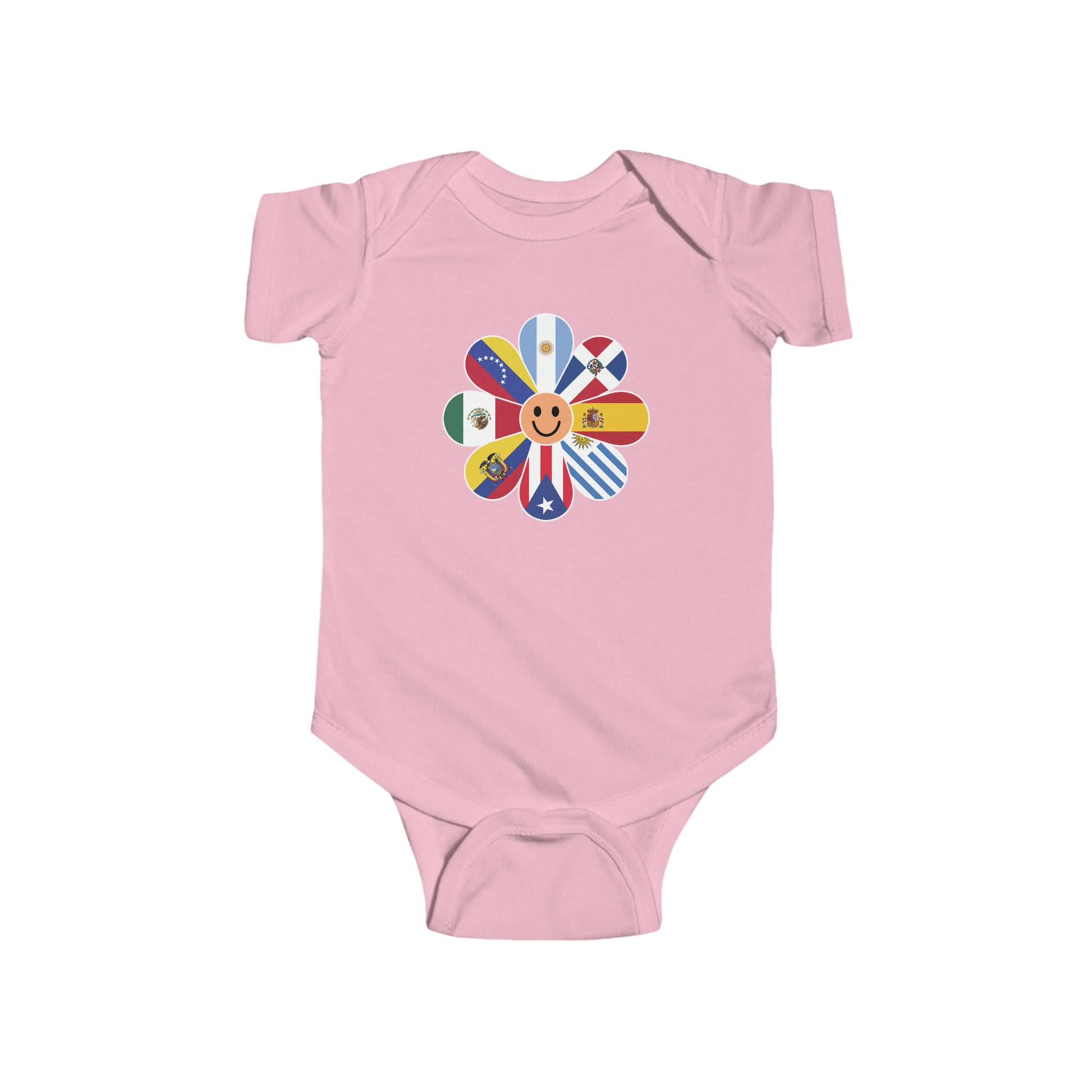 Flag Flower - Hispanic Heritage Month Infant  Bodysuit
