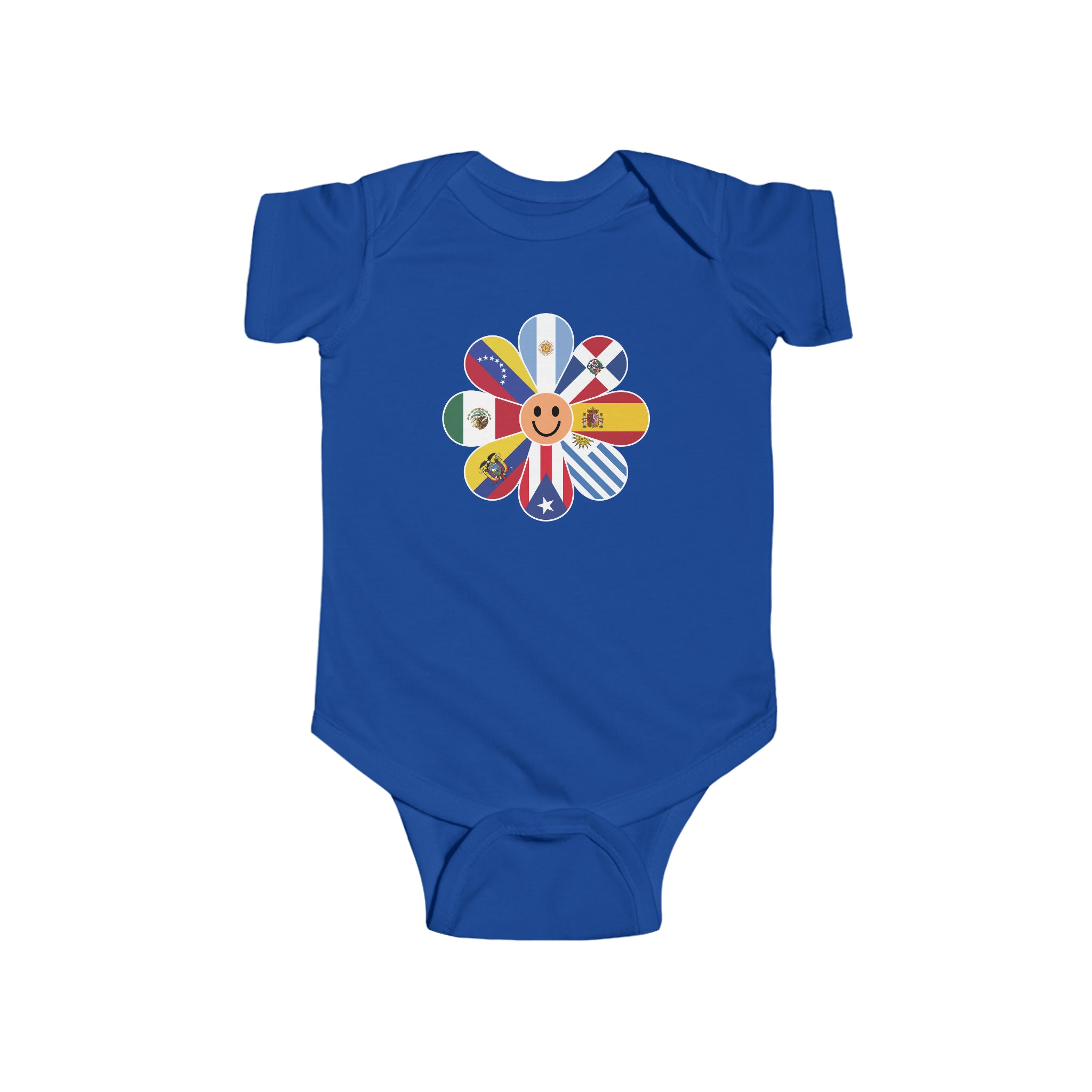 Flag Flower - Hispanic Heritage Month Infant  Bodysuit