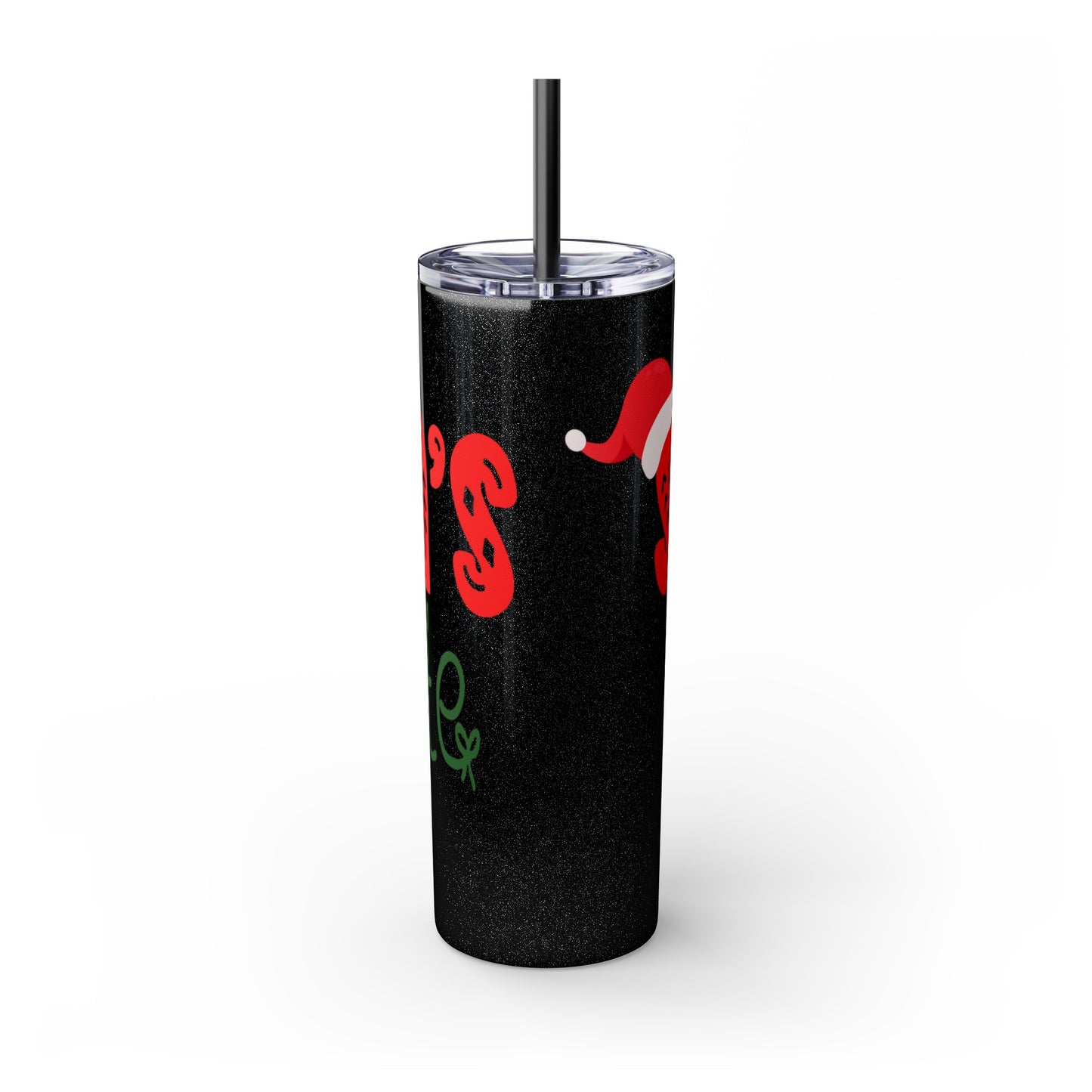 Santa's Favorite Uncle Skinny Tumbler with Straw, 20oz