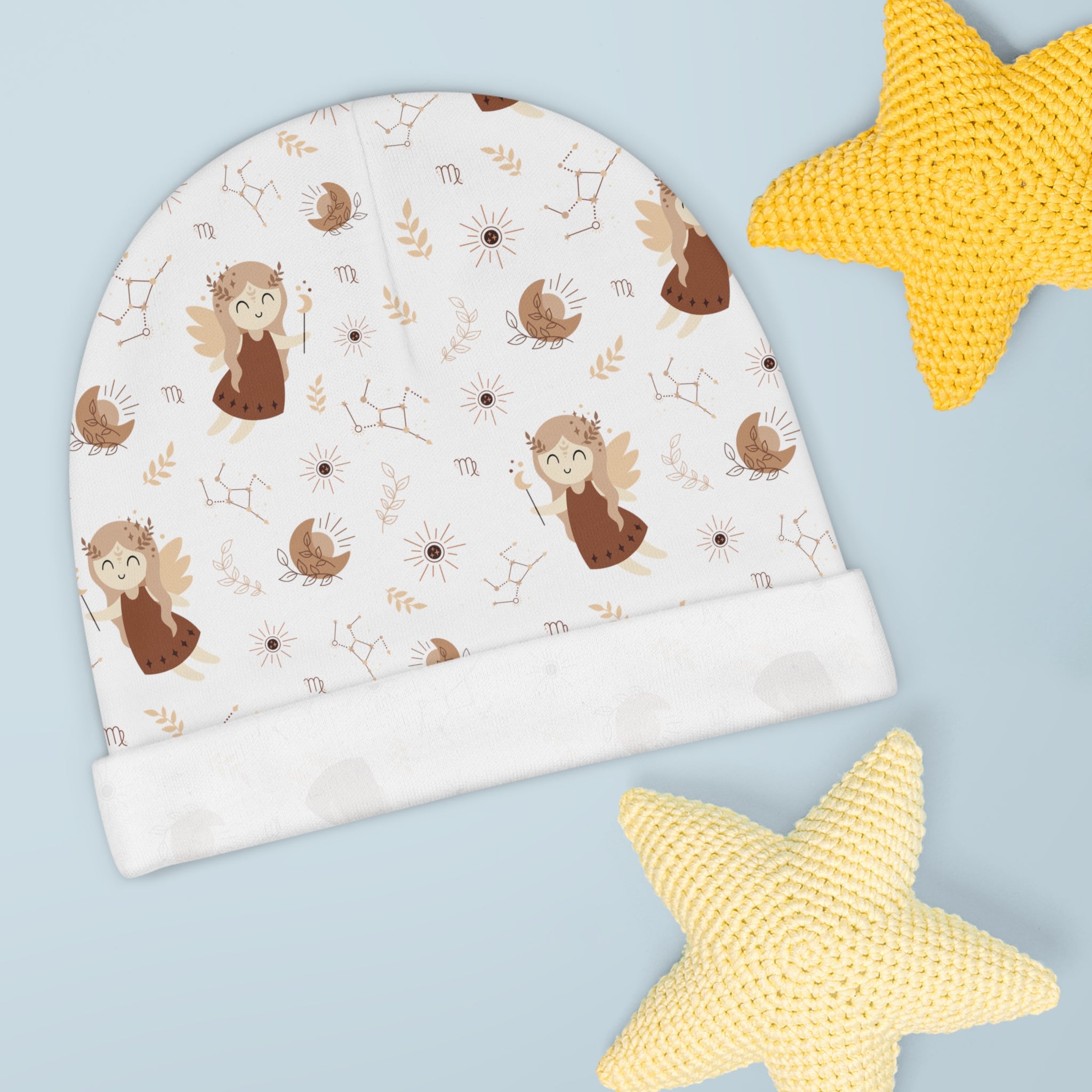 Virgo Beanie, Virgo Baby Beanie, Birth Month Beanie, Zodiac Beanie, Baby Beanie (AOP)