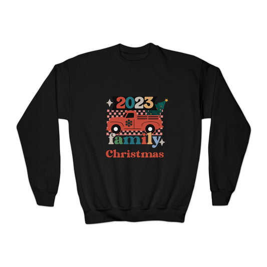 Family Christmas Youth Crewneck Sweatshirt