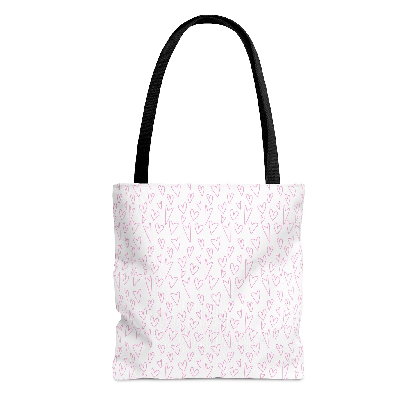 Pink Hearts Breast Cancer Awareness Tote Bag