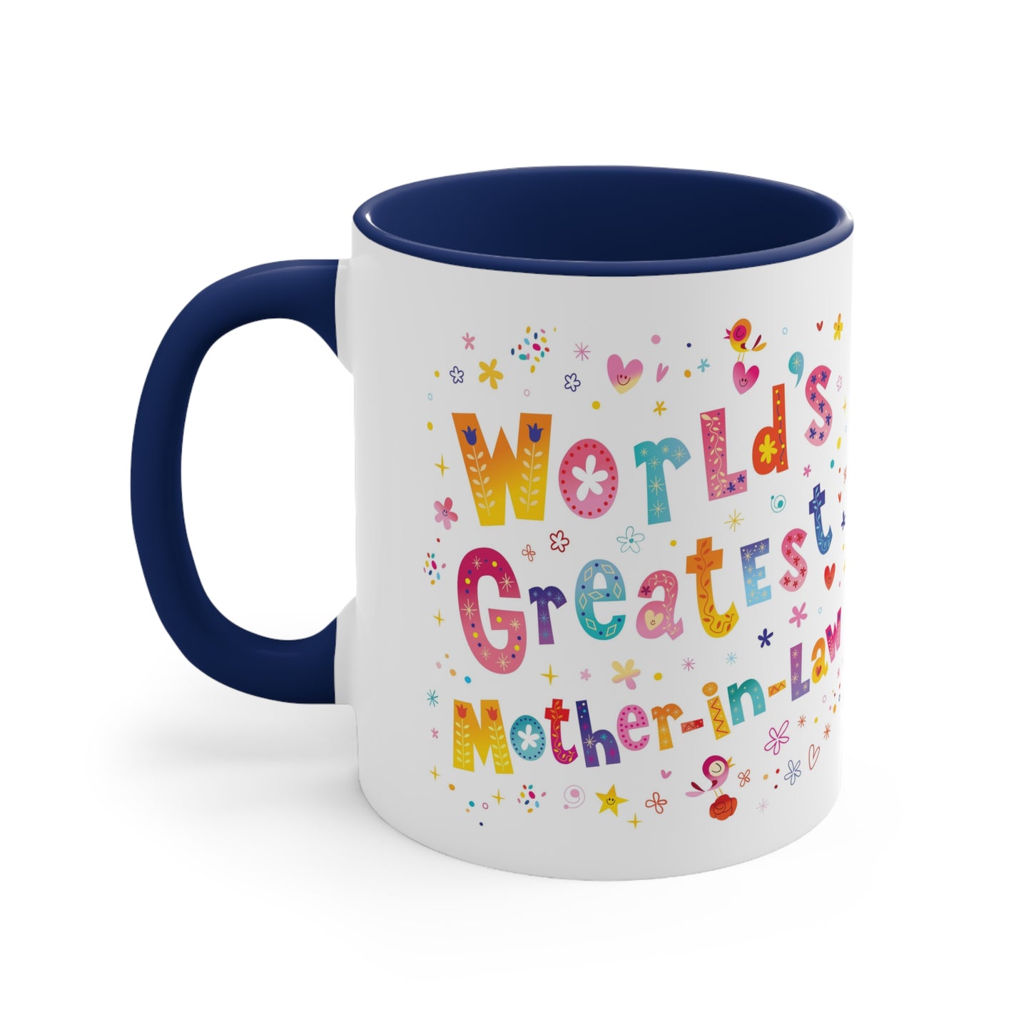 World's Greatest Mother-In-Law Accent Coffee Mug, 11oz