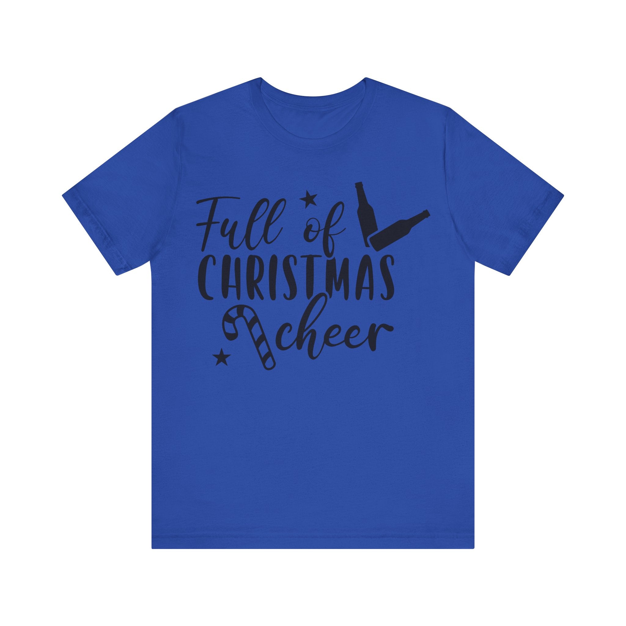 Full of Christmas Cheer & Beer Unisex Jersey Short Sleeve Tee