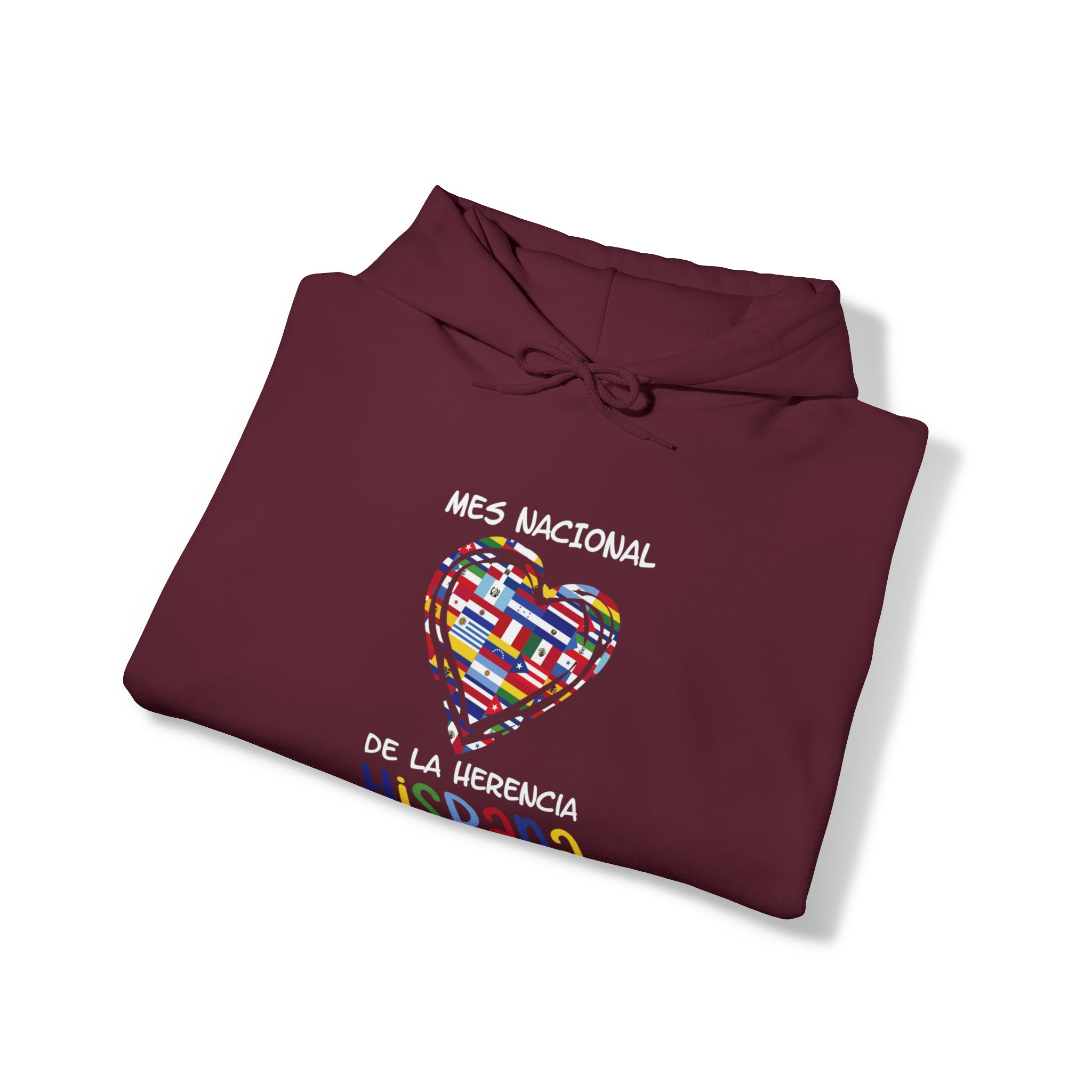 Mes Nacional Heart - Hispanic Heritage Month Unisex Hoodie
