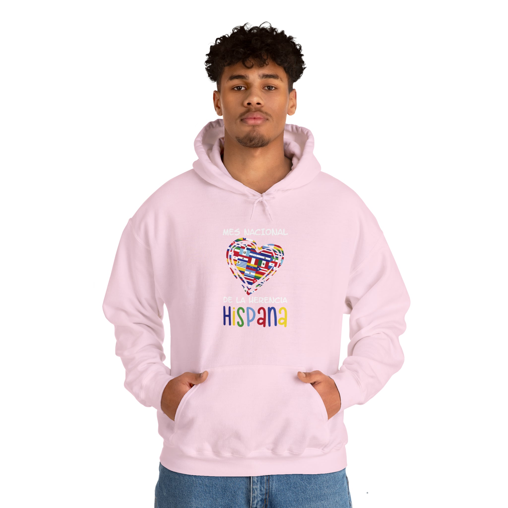 Mes Nacional Heart - Hispanic Heritage Month Unisex Hoodie