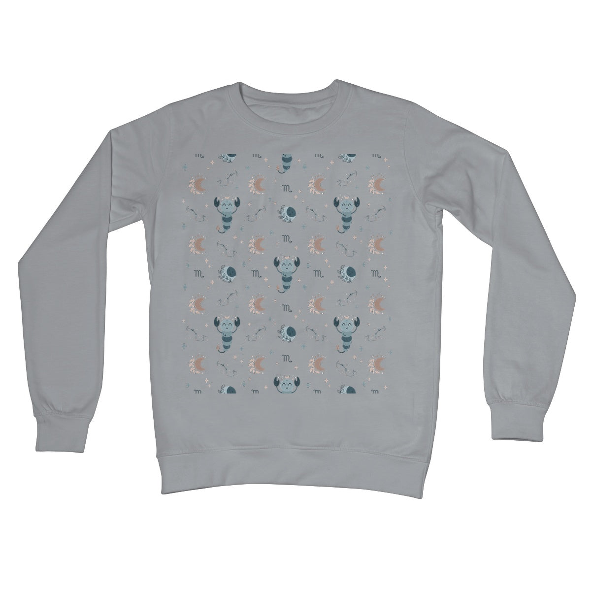 Scorpio Pattern Crew Neck Sweatshirt