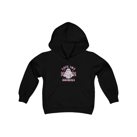 Save The Boobies Youth Heavy Blend Hooded Sweatshirt