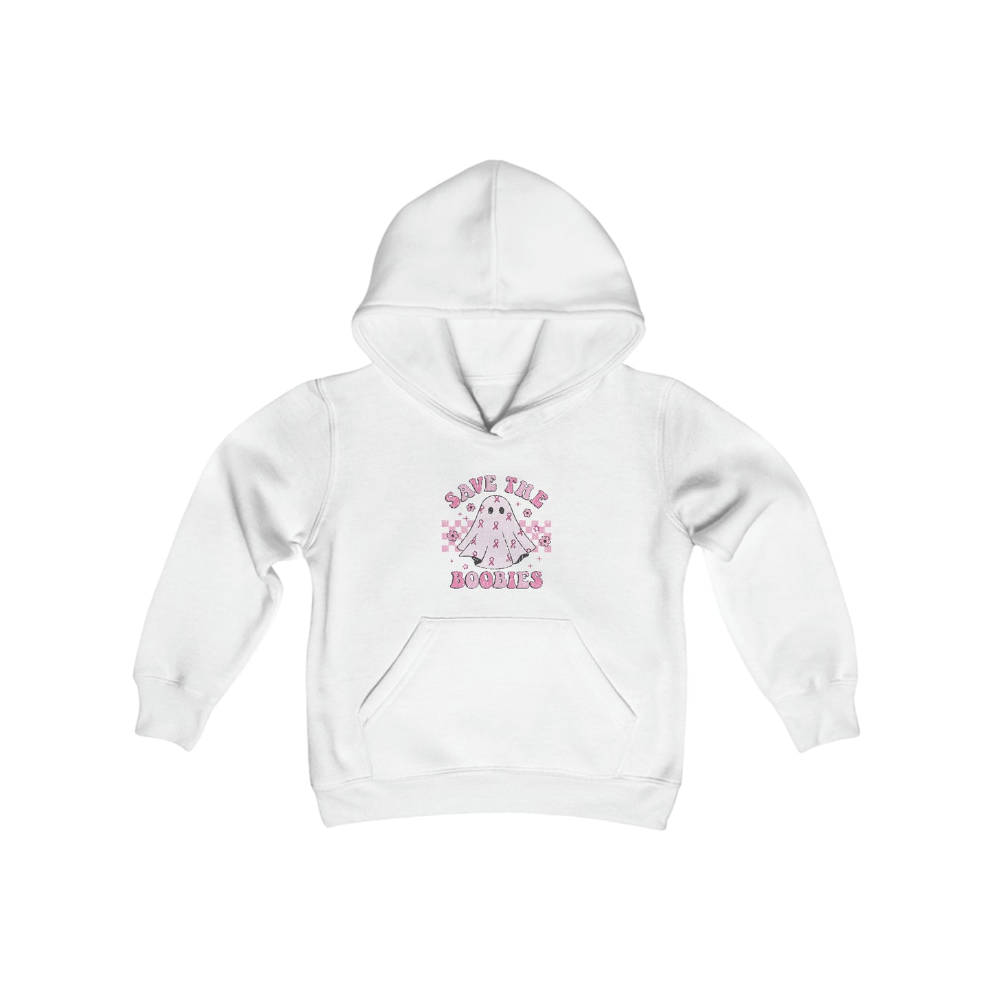 Save The Boobies Youth Heavy Blend Hooded Sweatshirt