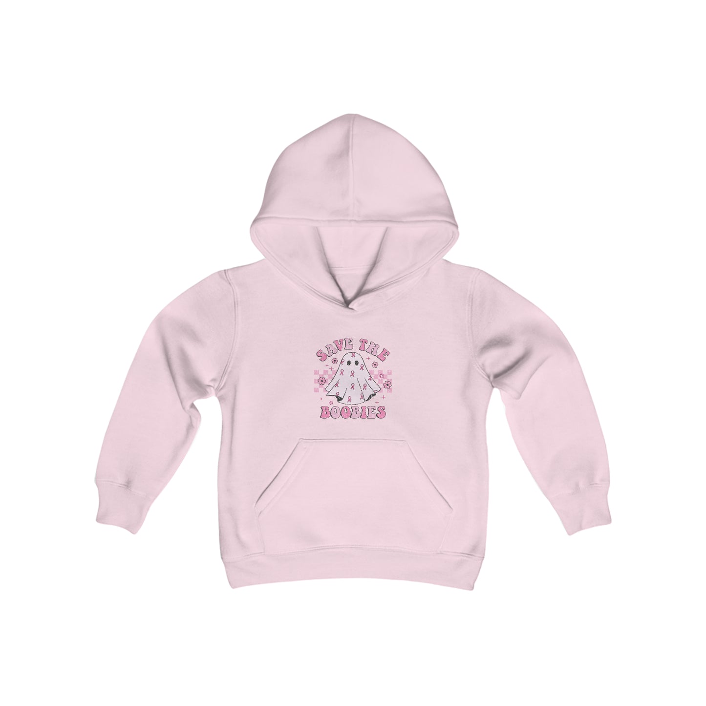 Save The Boobies Youth Heavy Blend Hooded Sweatshirt