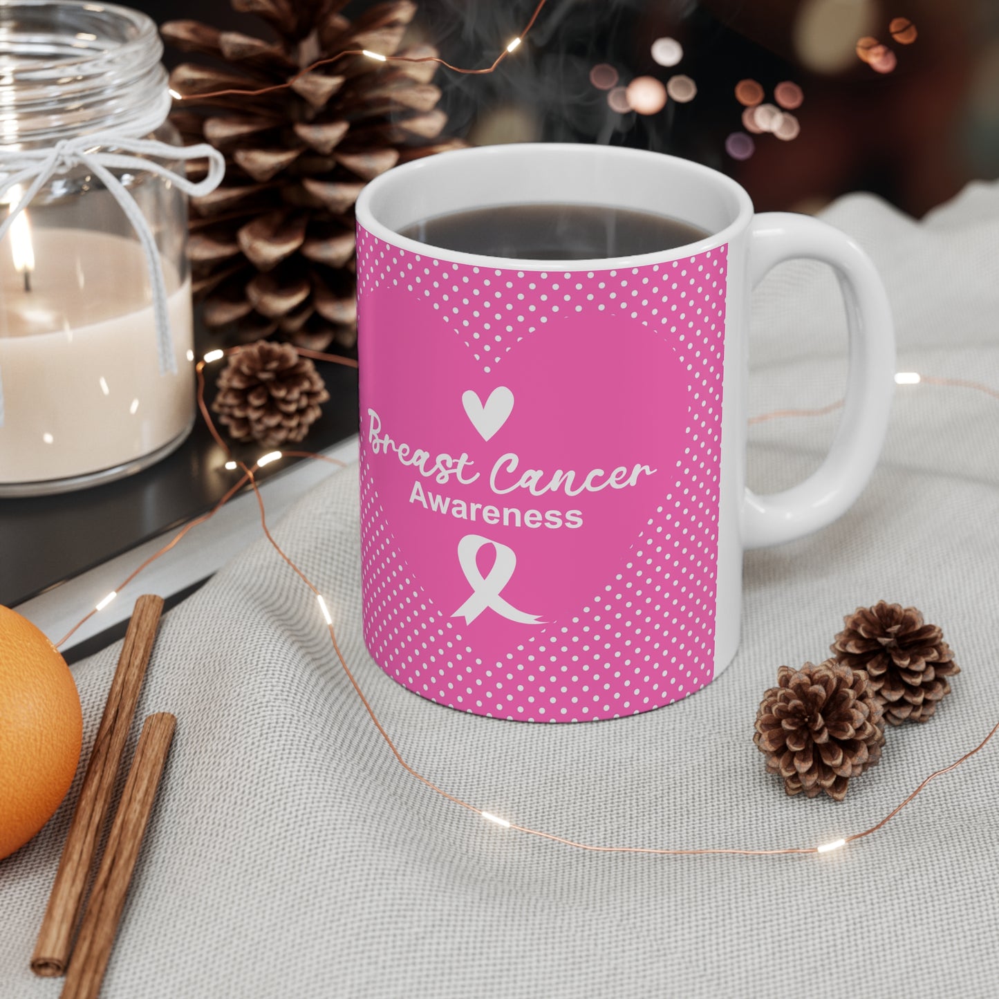 Breast Cancer Awareness Ceramic Mug 11oz