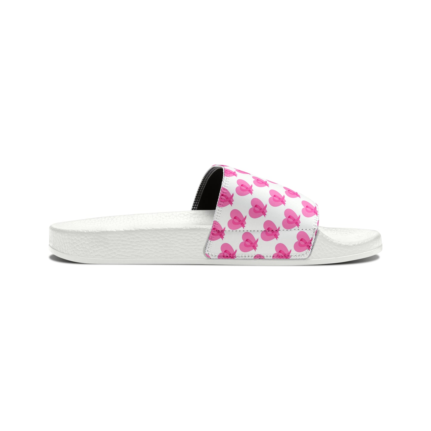 Breast Cancer Women's PU Slide Sandals