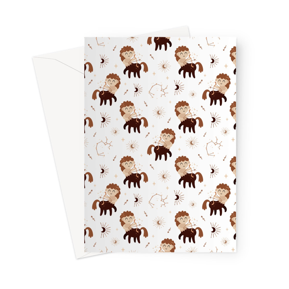 Sagittarius Pattern Greeting Card