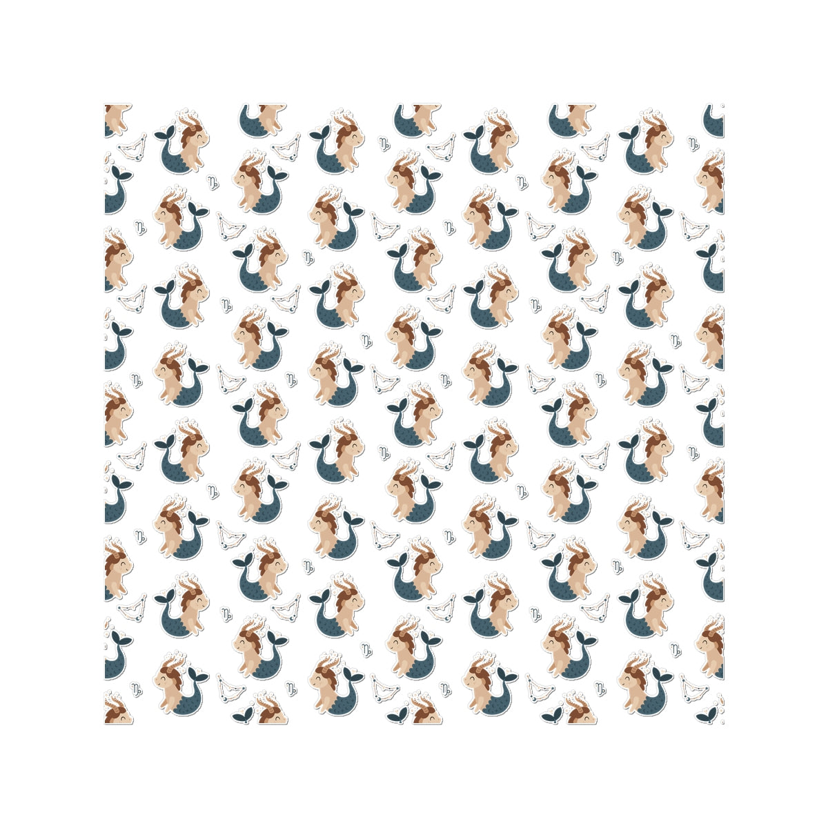 Capricorn Pattern Temporary Tattoo