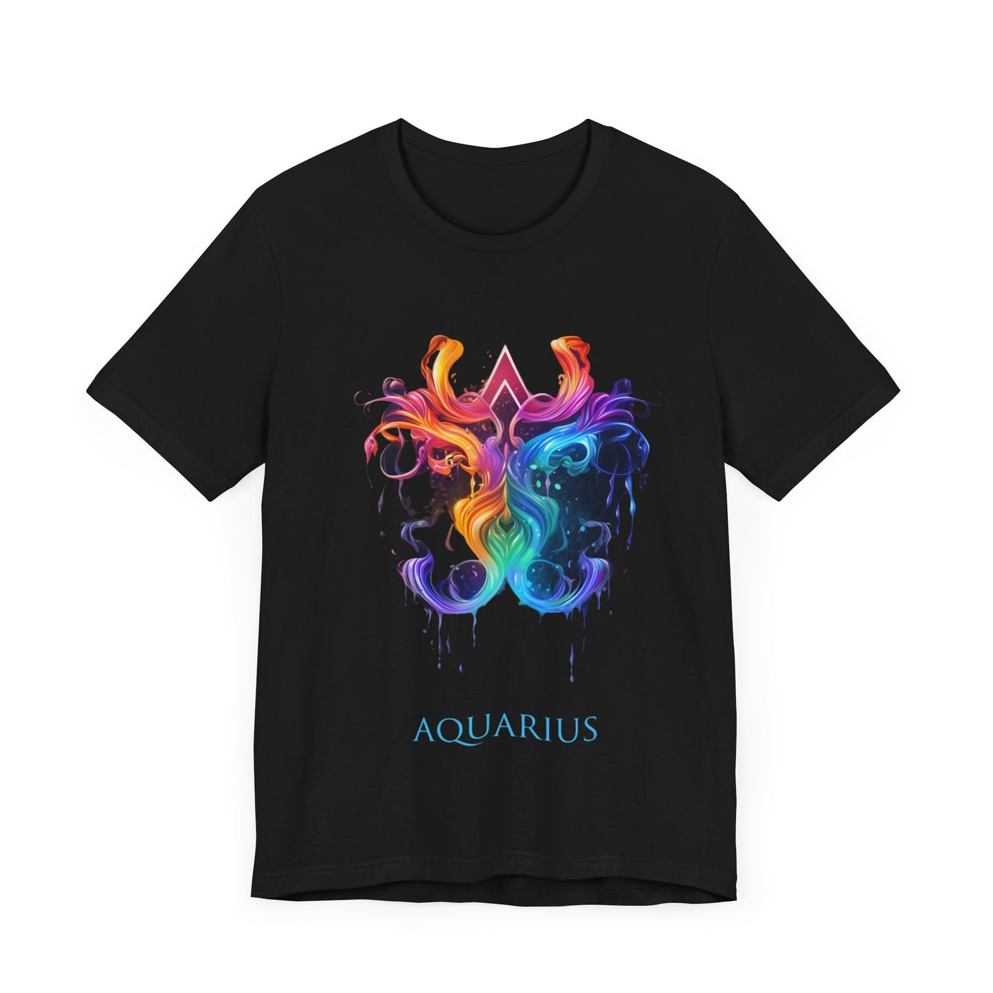 Aquarius Neon T-Shirt | Zodiac Sign Tee | Aquarius Gift | Horoscope T-Shirt | Astrology Shirt