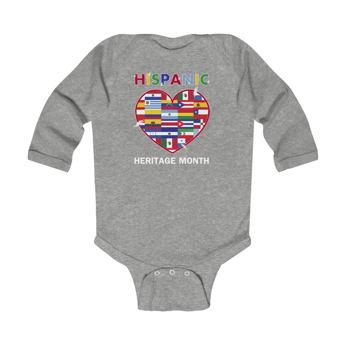 Hispanic Heritage Month Infant Long Sleeve Bodysuit