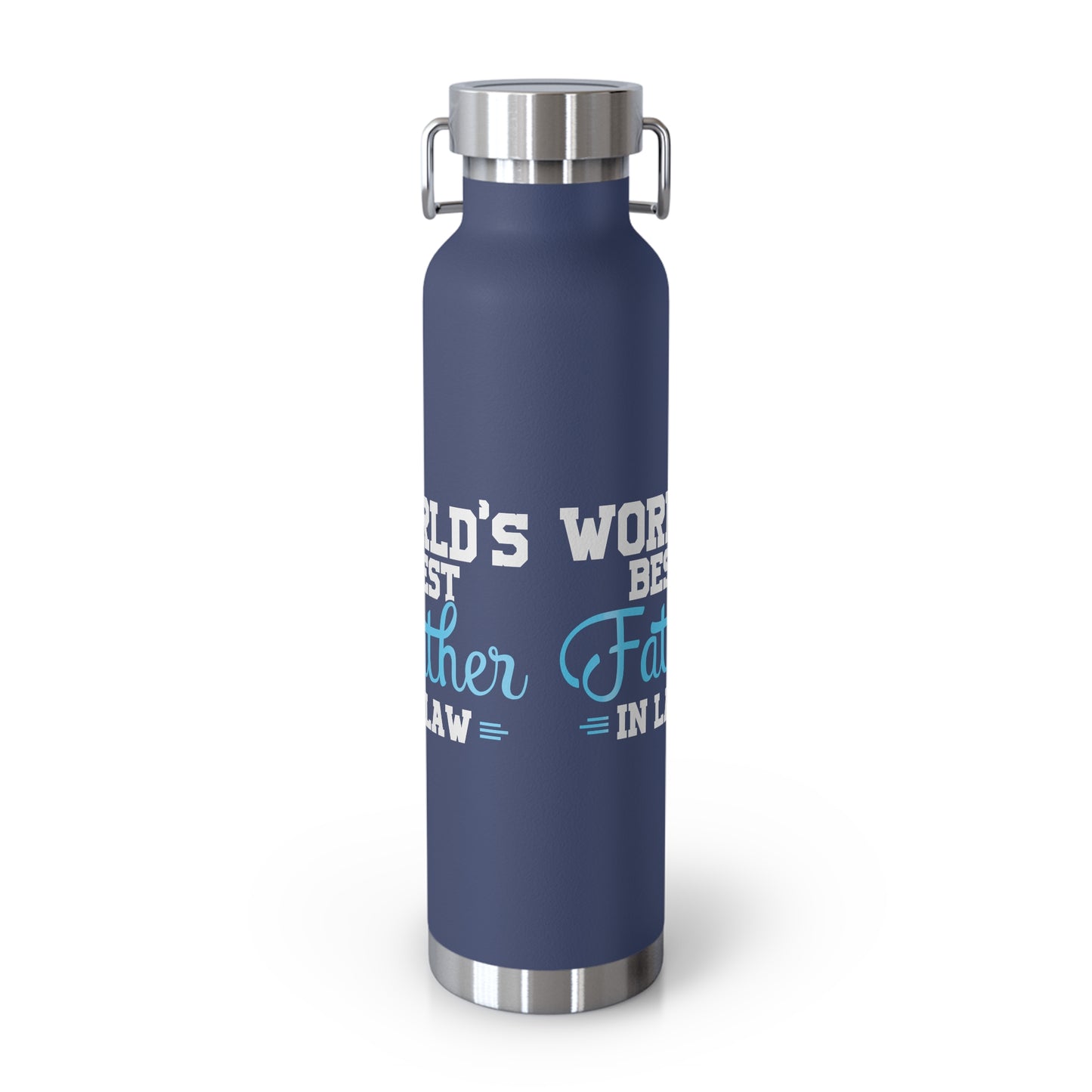 World's Best Father-In-Law Copper Vacuum Insulated Bottle, 22oz