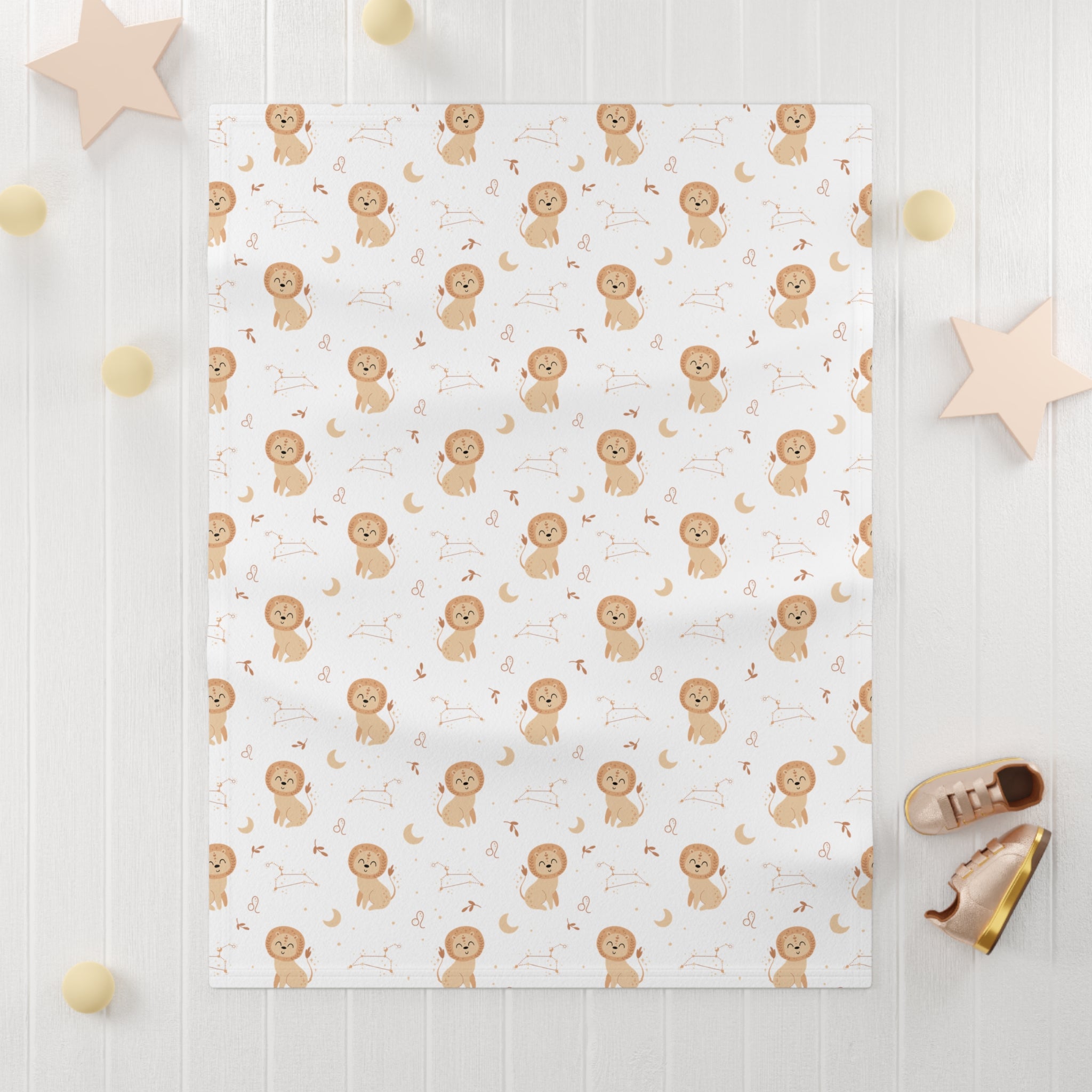 Leo Baby Blanket, Leo Blanket, Leo Zodiac Blanket, Soft Fleece Baby Blanket