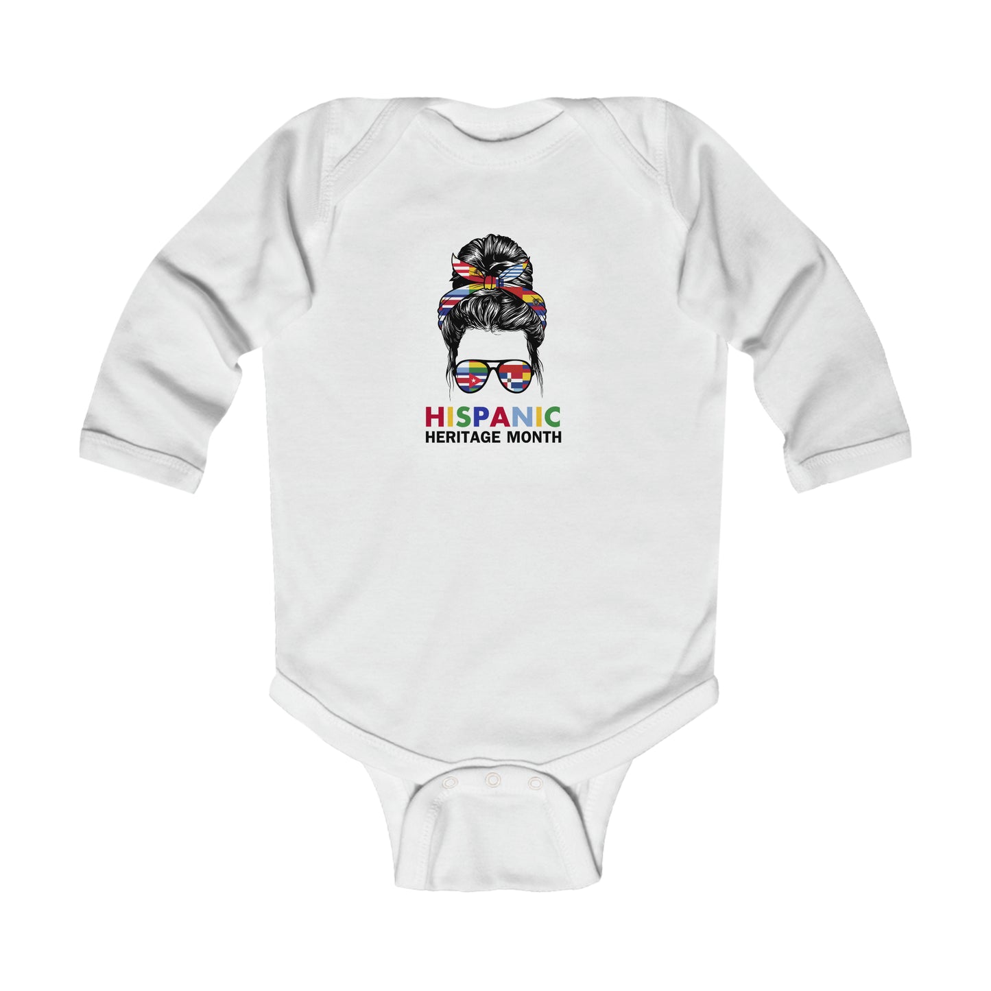 Hispanic Heritage Month Infant Long Sleeve Bodysuit