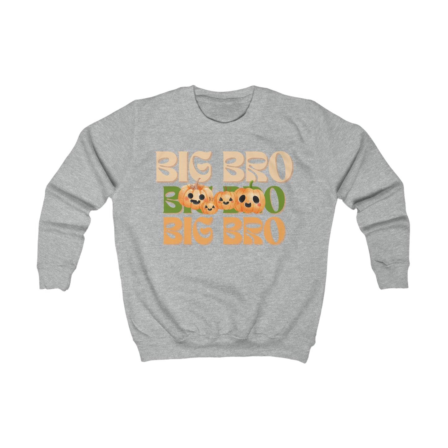 Big Bro Pumpkin Kids Sweatshirt