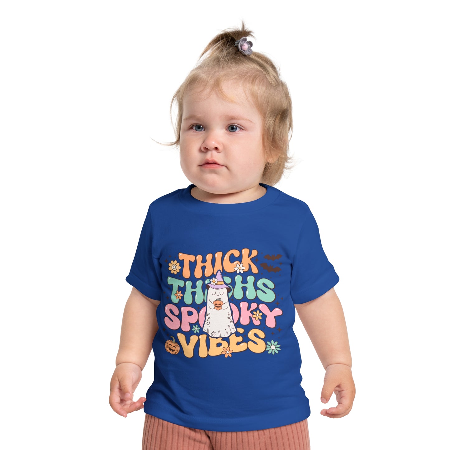 Thick Thighs Spooky Vibes Baby Short Sleeve T-Shirt