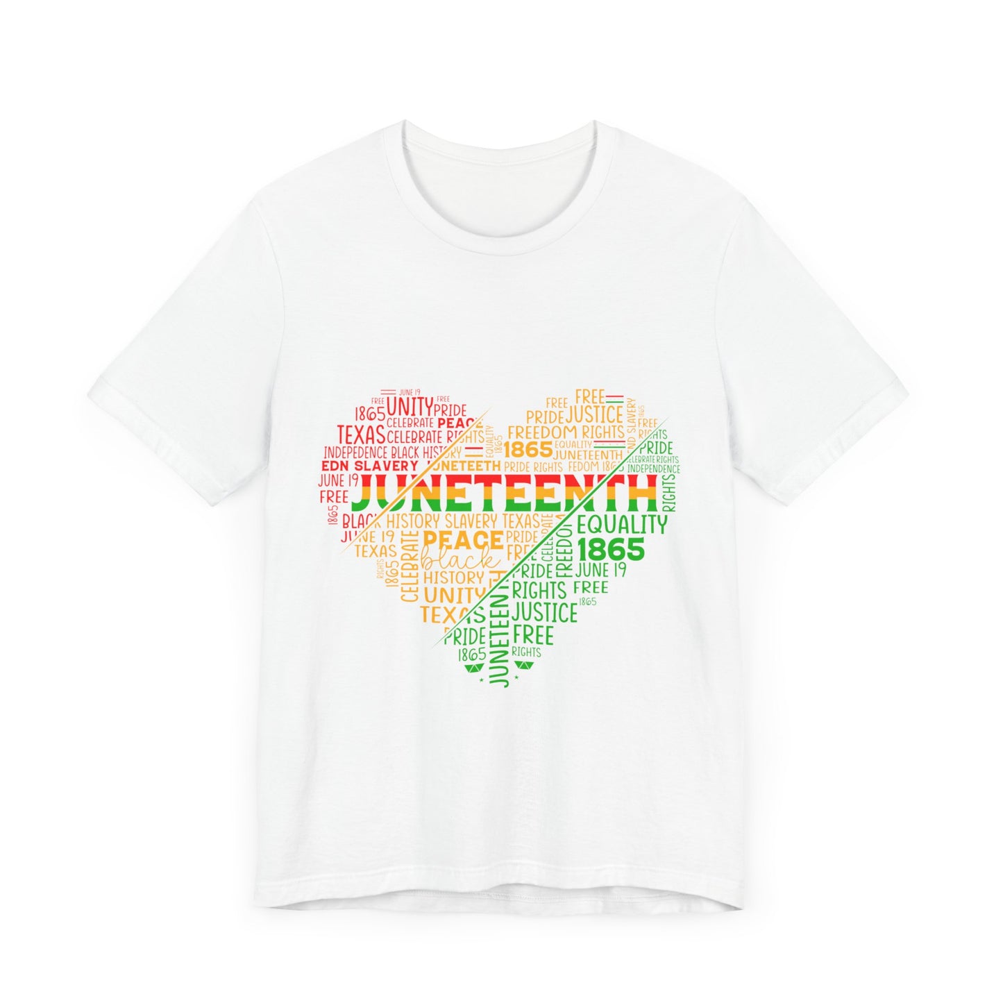 Juneteenth Heart Shirt, Juneteenth shirt unisex, Black Culture, Black History, Black Lives Matter Tee, Juneteenth T-Shirt, Free-ish Shirt, Unisex Jersey Short Sleeve Tee