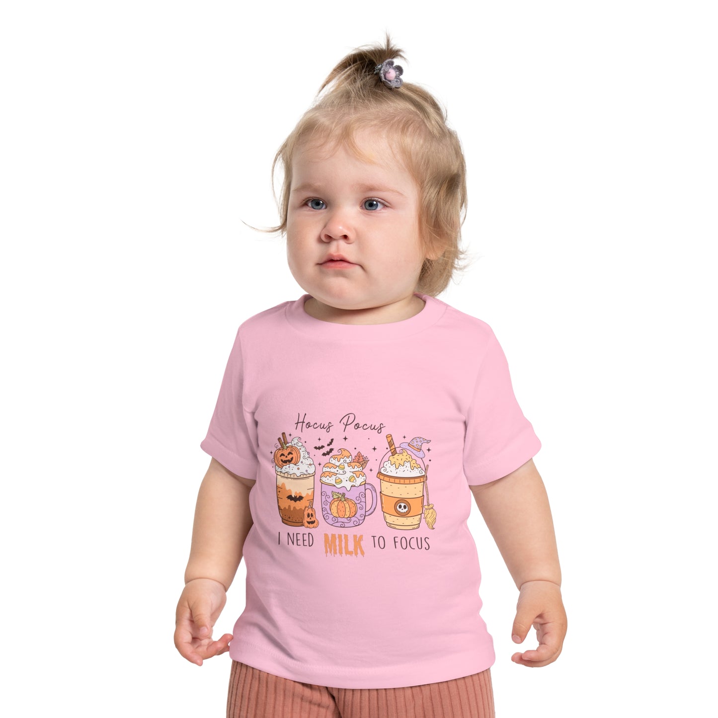 Hocus Pocus I Need Milk To Focus Baby Short Sleeve T-Shirt