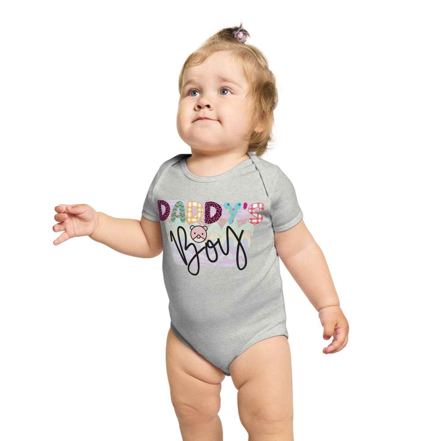 Daddy's Boy, Daddy's Boy Onesie, Daddy's Boy Jumpsuit, Daddy's Boy Bodysuit, Short Sleeve Baby Bodysuit, 100% cotton onesie