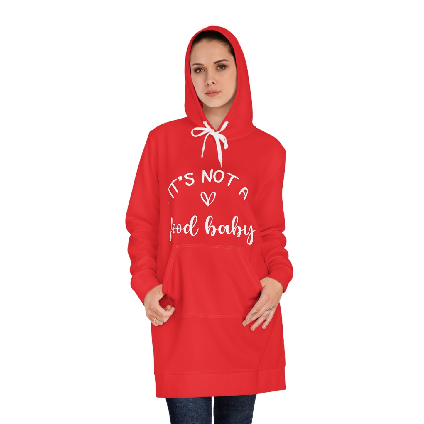 It's Not a Food Baby Women's Hoodie Dress (AOP)