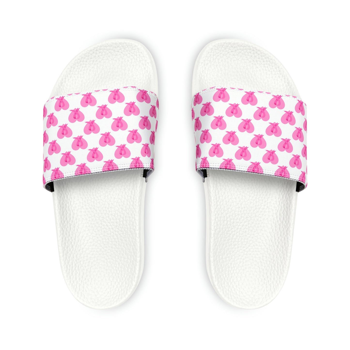 Breast Cancer Women's PU Slide Sandals