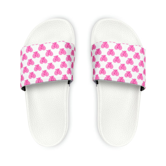 Breast Cancer Women's PU Slide Sandals