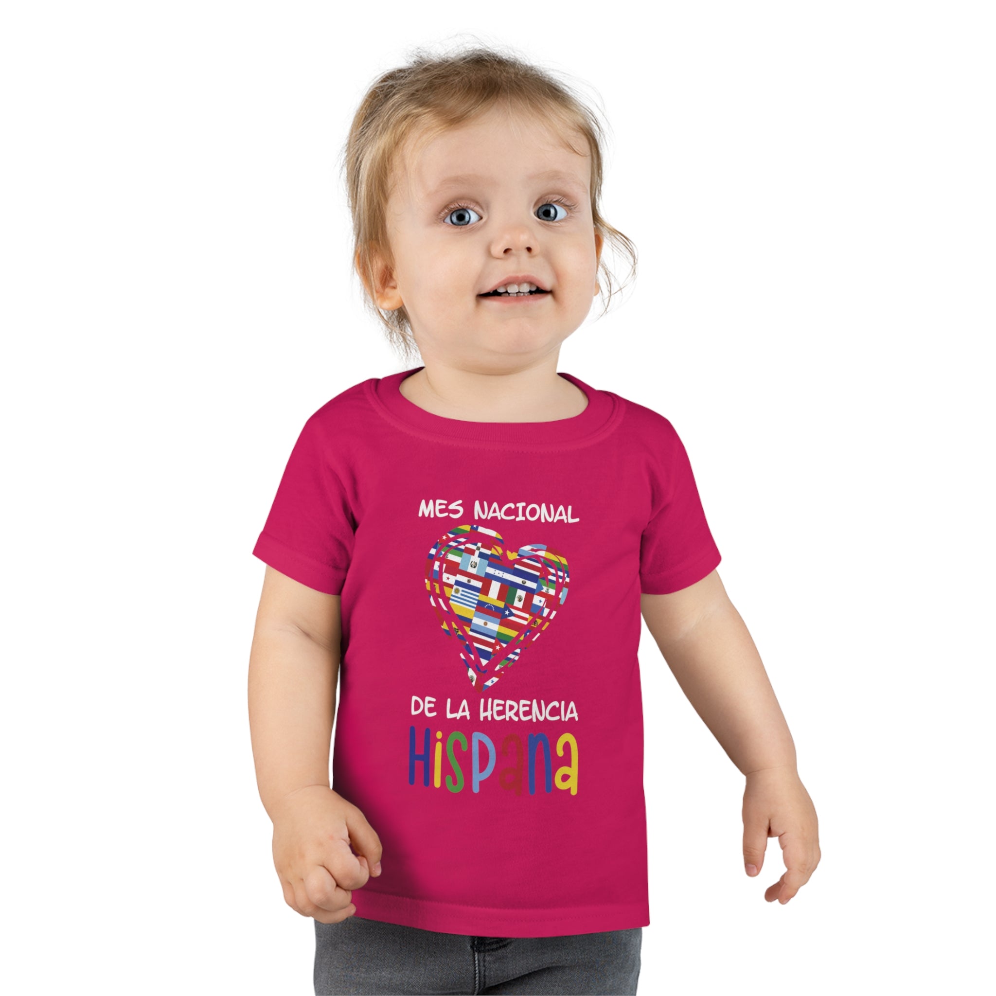 Mes Nacional Heart - Hispanic Heritage Month Toddler T-shirt