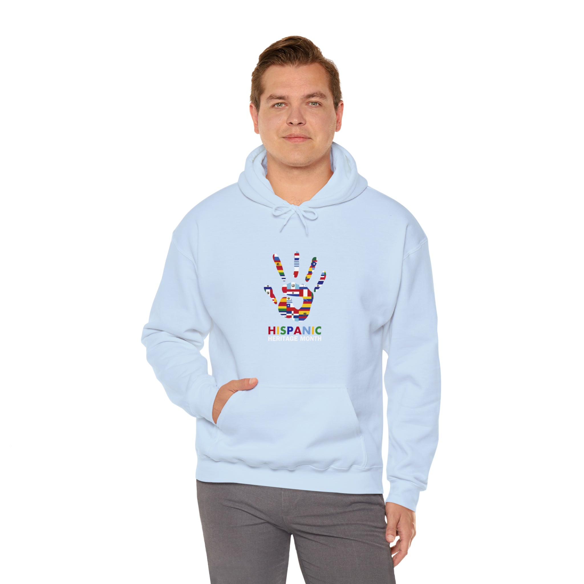 Flag Handprint - Hispanic Heritage Month Unisex Hoodie