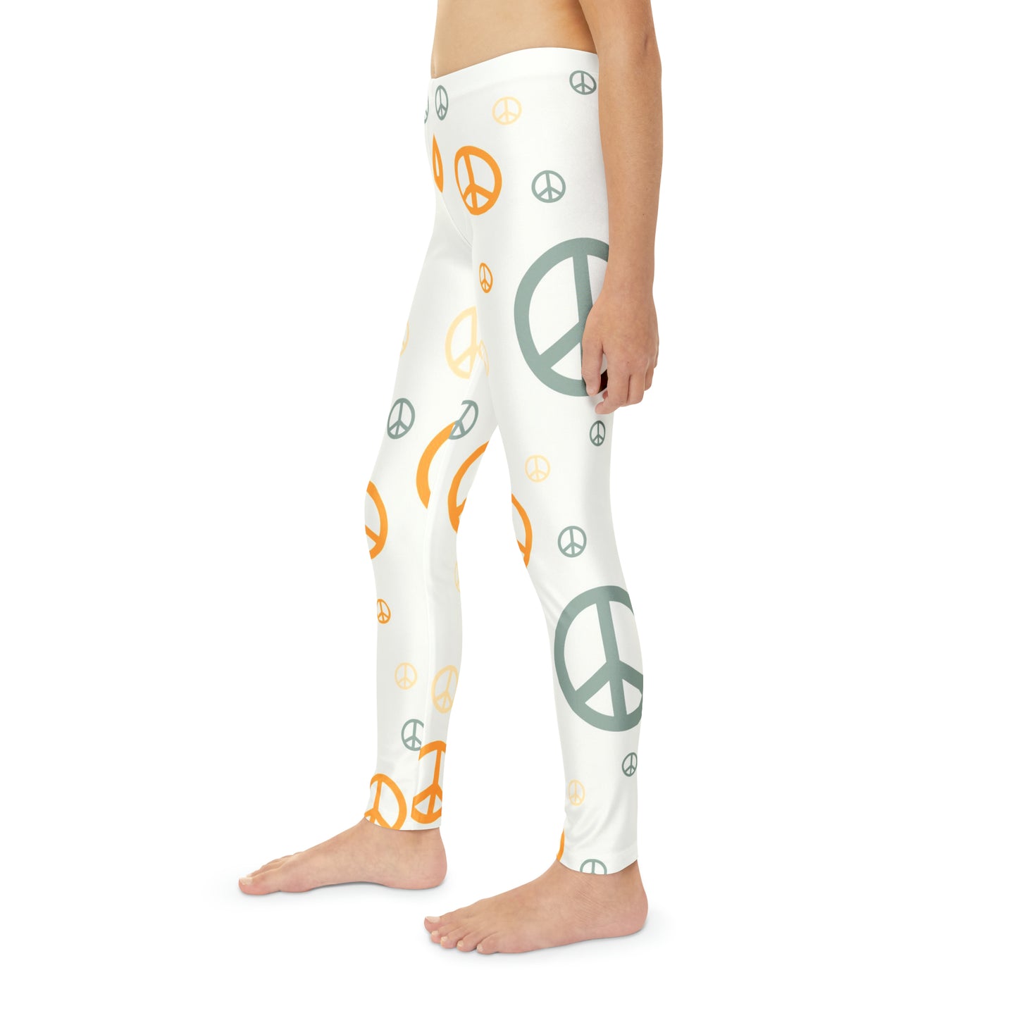 Peace Signs Youth Full-Length Leggings