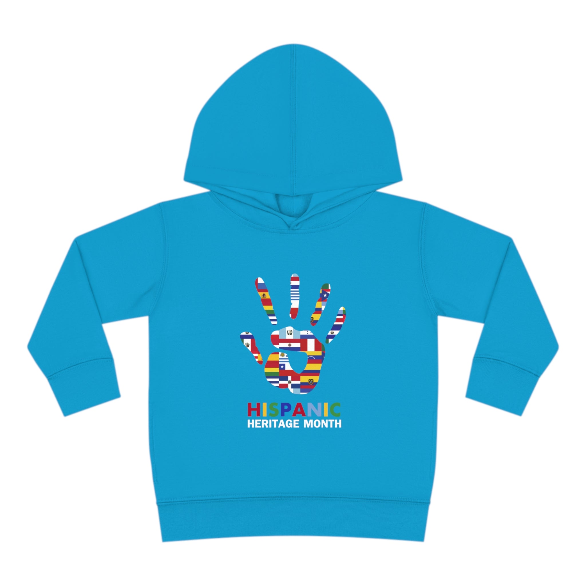 Flag Handprint - Hispanic Heritage Month Toddler Hoodie
