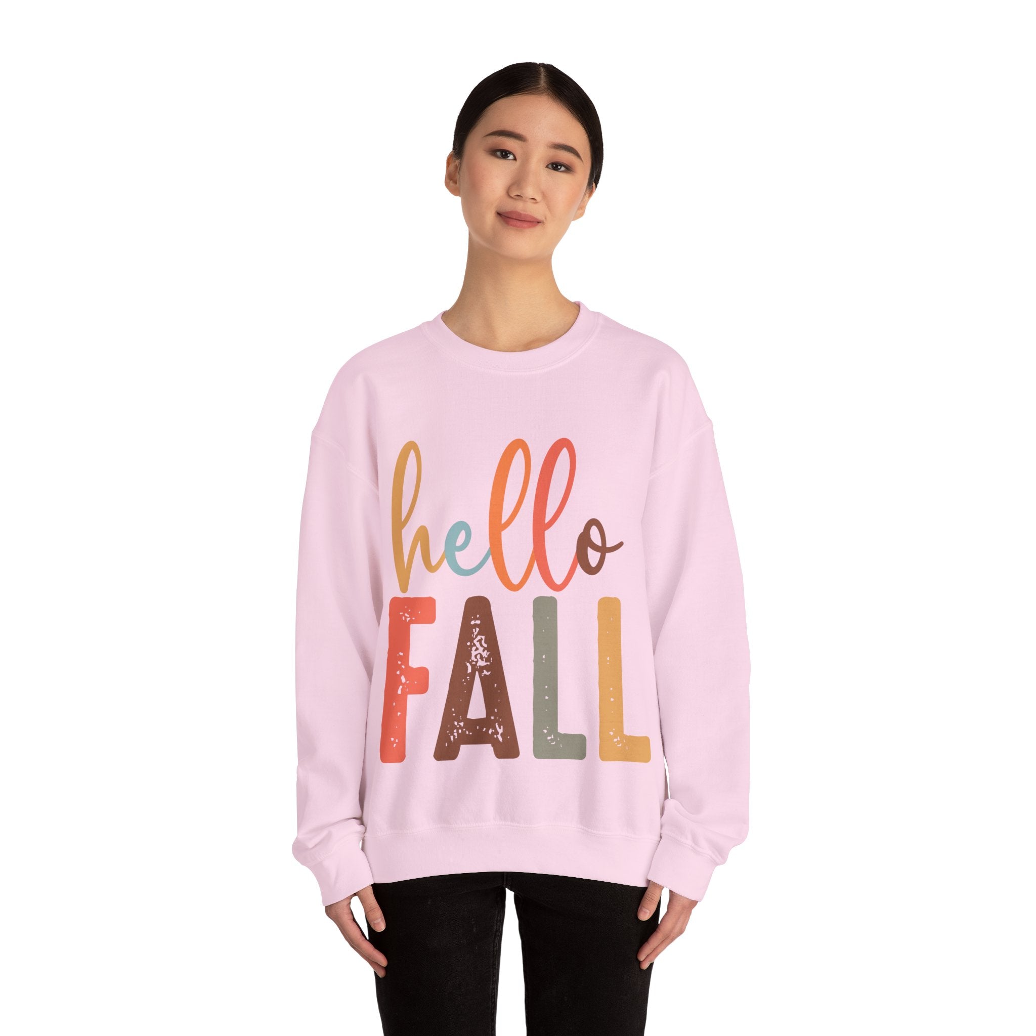 Hello Fall, Hellow Fall Sweatshirt,  Unisex Heavy Blend™ Crewneck Sweatshirt