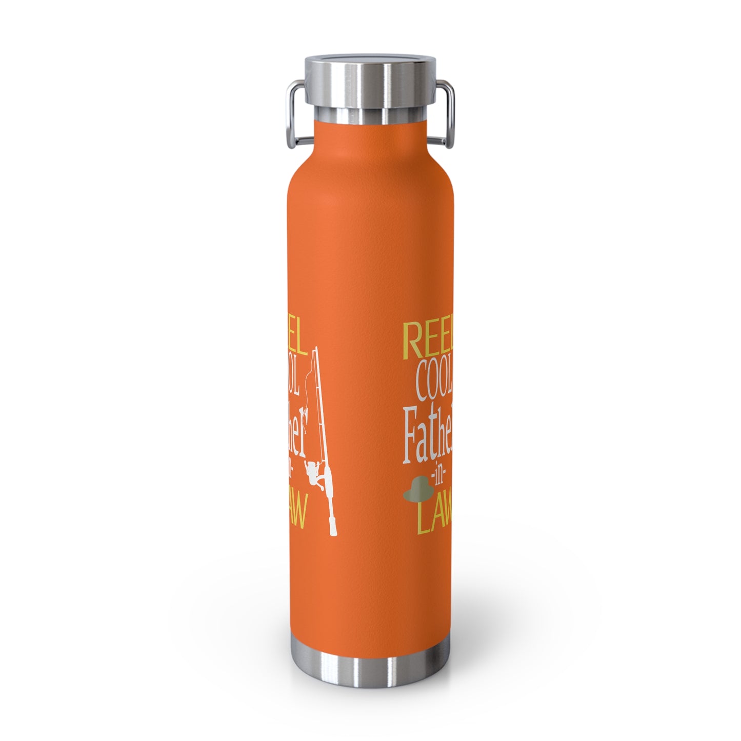 Reel Cool Father-In-Law Copper Vacuum Insulated Bottle, 22oz