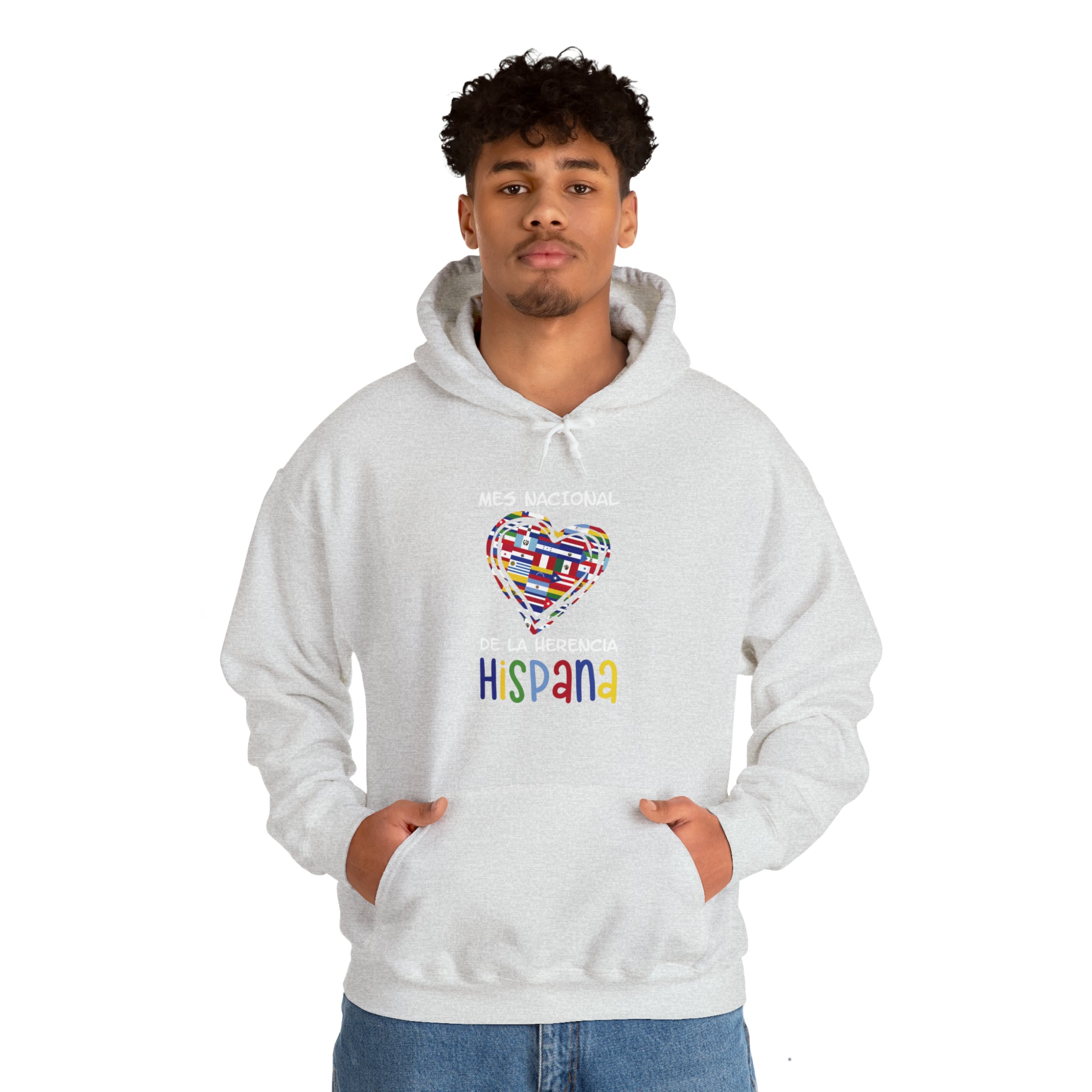 Mes Nacional Heart - Hispanic Heritage Month Unisex Hoodie