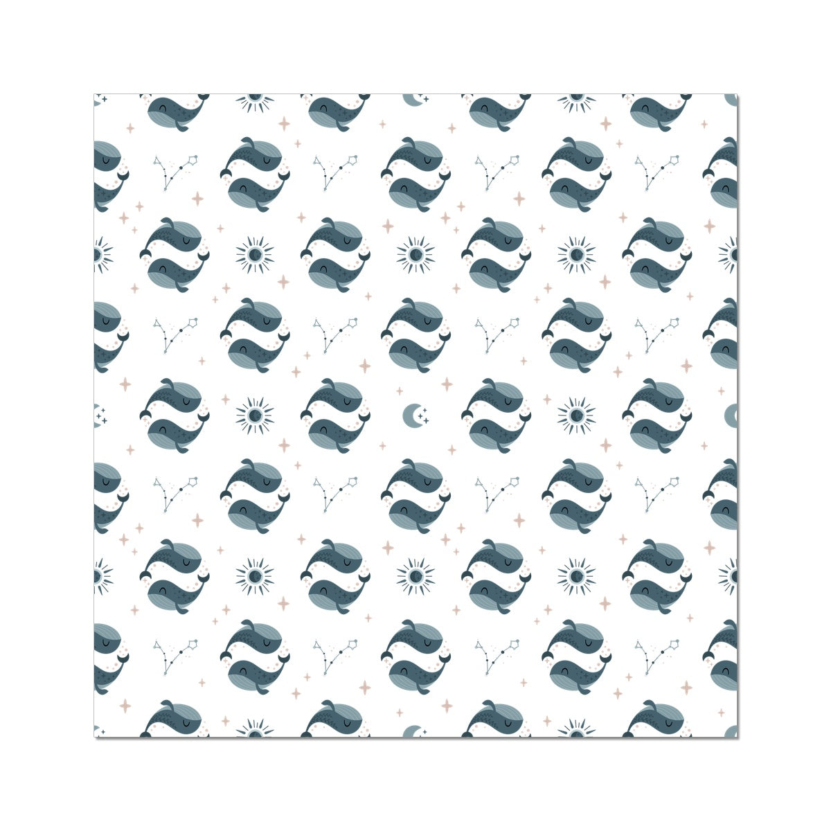 Pisces Pattern Rolled Eco Canvas