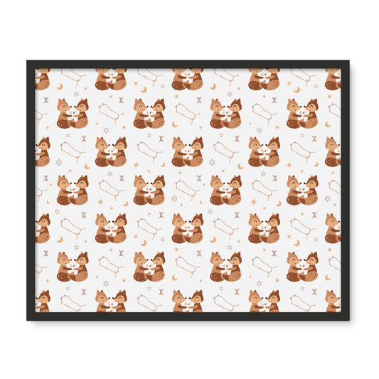 Gemini Pattern Framed Photo Tile