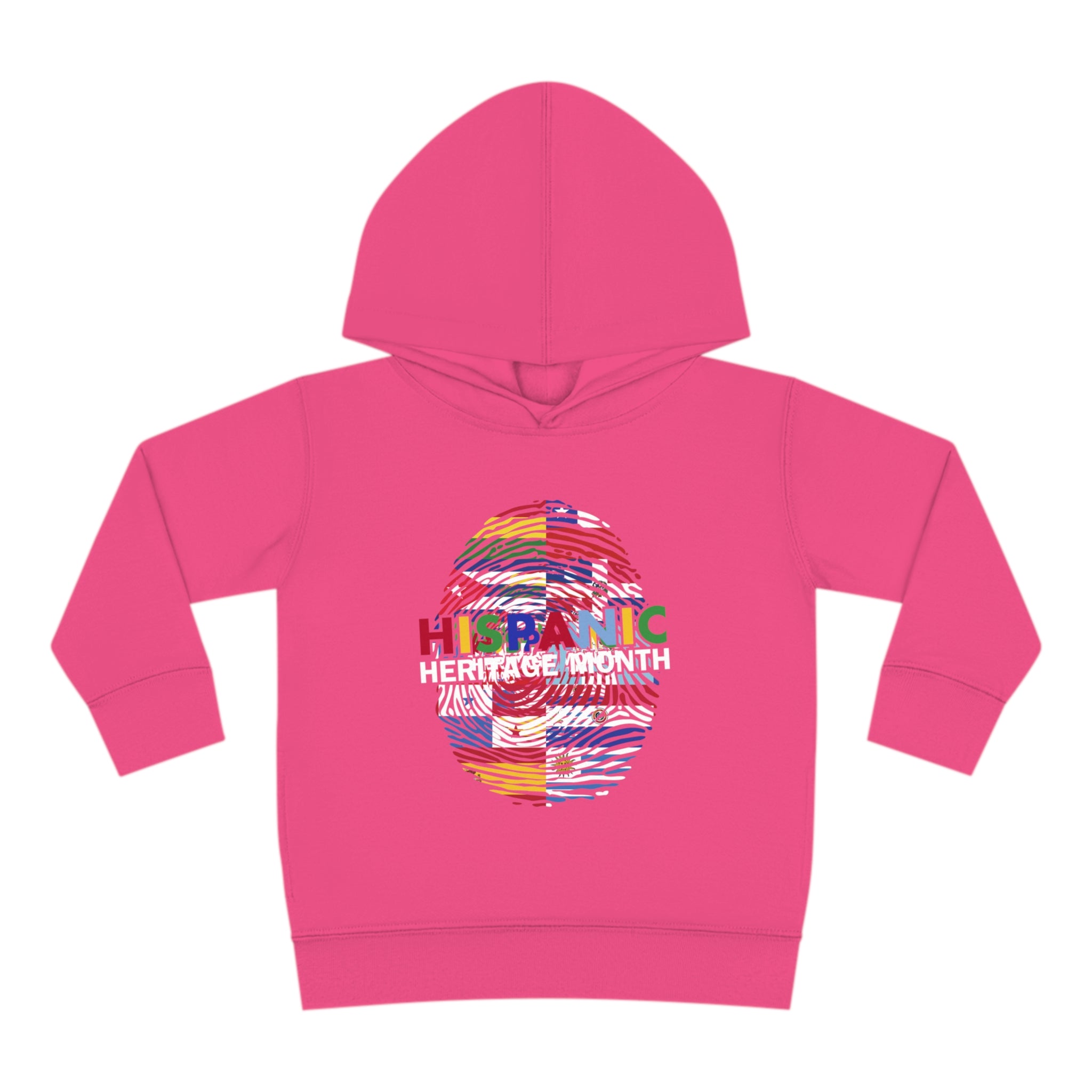 Flag Fingerprint - Hispanic Heritage Month Toddler Hoodie