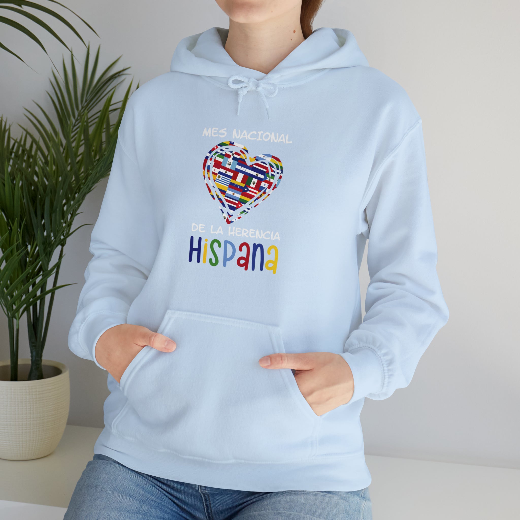 Mes Nacional Heart - Hispanic Heritage Month Unisex Hoodie
