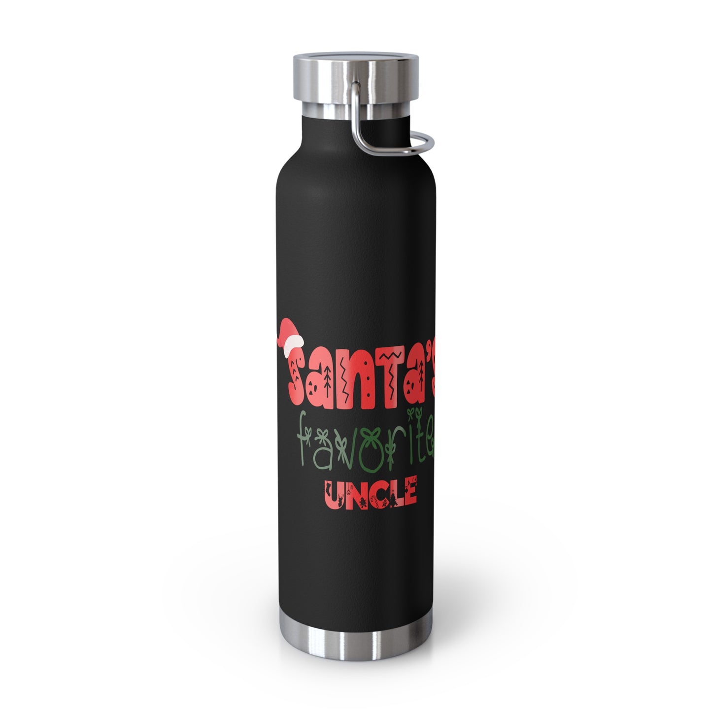 Santa's Favorite Uncle Copper Vacuum Insulated Bottle, 22oz